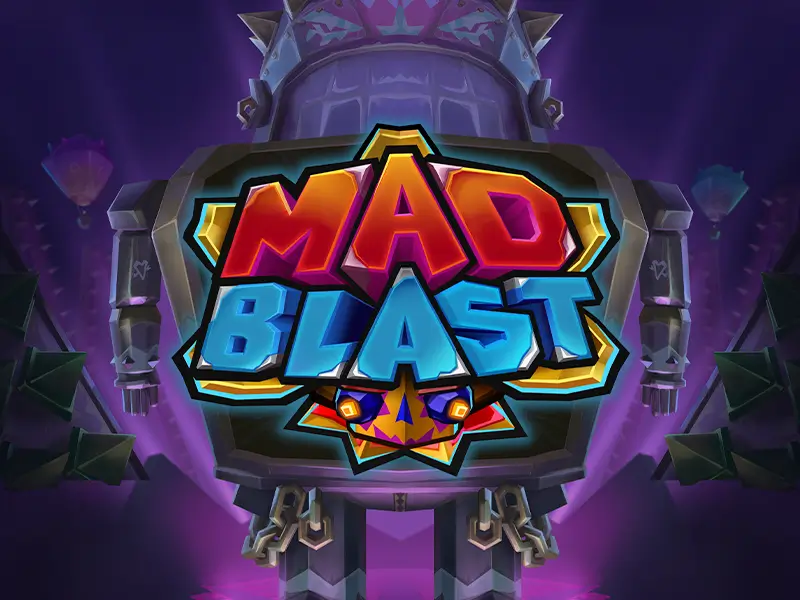 Imagem do jogo Mad Blast com tema de explosivos e ação